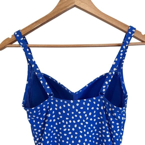 Nip Tuck Joanne Twist Front Design Tummy Control Blue, What Polka Dot Swimsuit - Picture 4 of 8
